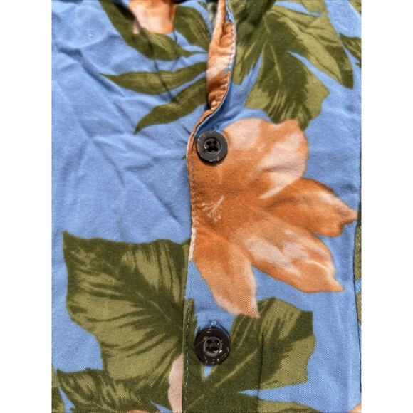 Panama Jack Bold Floral Hawaiian SHORT SLEEVE BUTTON UP SHIRT Large XL - Picture 3 of 7